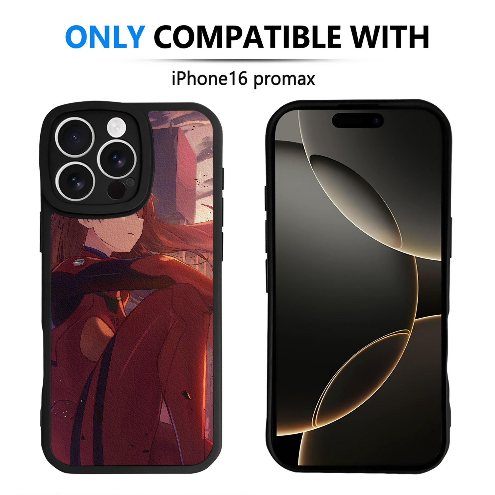 （画像用） EVA 新世紀エヴァンゲリオン 【iPhone 16シリーズ対応】シリコンスマホケース（レザー調） 材質：シリコン